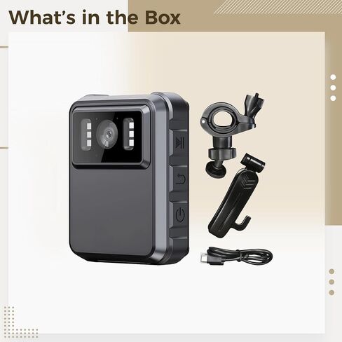 2K WiFi Body Camera for L9 Motorcycle Sports DVR, 1800 mAh Battery, 150° Wide Angle, Audio and Night Vision, 32 GB Memory, Adjustable Mount, Waterproof, for Law Enforcement and Outdoor Use in Kuwait