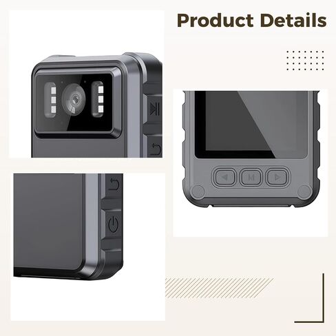 2K WiFi Body Camera for L9 Motorcycle Sports DVR, 1800 mAh Battery, 150° Wide Angle, Audio and Night Vision, 32 GB Memory, Adjustable Mount, Waterproof, for Law Enforcement and Outdoor Use in Kuwait