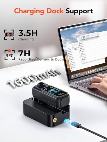 BOBLOV W3 Mini Body Camera 64GB Waterproof and W5 5K Vlogging Camera with Microphone in Kuwait