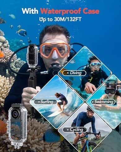 BOBLOV W3 Mini Body Camera 64GB Waterproof and M5 2K 256G GPS Police Body Camera in Kuwait