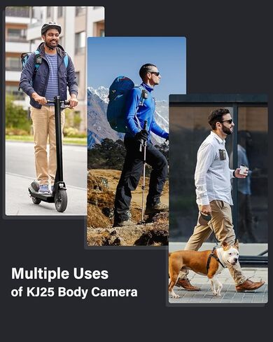 BOBLOV W3 Mini Body Camera 64GB Waterproof and KJ25 1080P Body Cam 3000mAh with 10-13Hrs Recording in Kuwait
