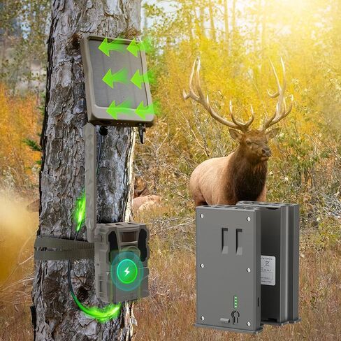 New Reveal Lithium Battery Pack Compatible with Trail Camera | Reveal Ultra, X, X Pro, Pro 3.0, X Gen 2.0 3.0, XB, SK, Upgraded Solar Panel Compatibility, LED Battery Meter (Pack of 2) in Saudi Arabia