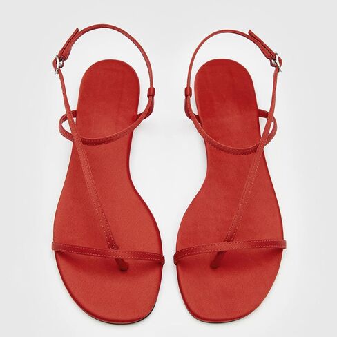 Strappy Flats Sandals for Women Comfortable Open Toe Thong Sandals Summer Dressy Beach Flip Flop Slides in Kuwait