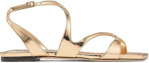 Womens Strappy Flat Sandals Square Toe Ankle Strap Buckle Sandals in Kuwait