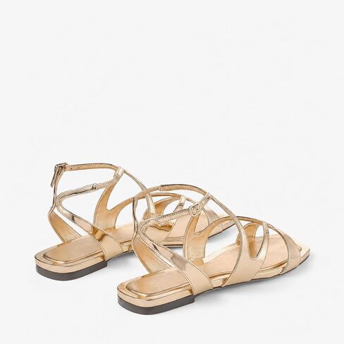 Womens Strappy Flat Sandals Square Toe Ankle Strap Buckle Sandals in Kuwait