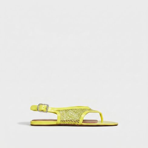 Thong Flat Sandals for Women Mesh Open Toe Adjustable Back Strap Slingback Sandals Comfortable Casual Outdoor Shoes in Kuwait
