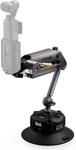 Tilta Hydra Alien Mini 4.5" Electronic Suction Cup Kit - Titanium Gray | Auto-Pump 4.5" Suction Mount with Damped Arm for Pocket 3/4 & Phones in Kuwait