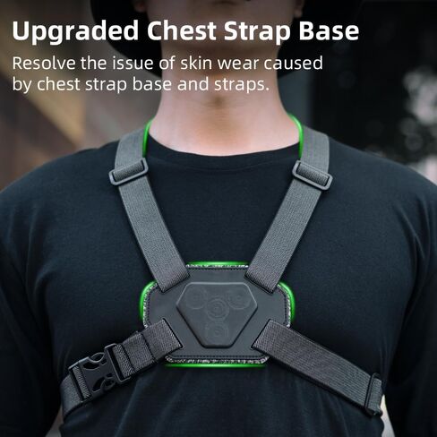 Upgraded Magnetic Chest Mount Harness Strap Body Mount Chesty Compatible with Go Pro Hero 13/12/11/10/9/8/7 Black,DJI Osmo Action 5 Pro/4/3/2,AKASO and More - More Comfortable and Skin Friendly in Kuwait