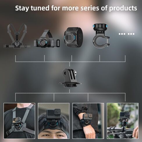 Upgraded Magnetic Chest Mount Harness Strap Body Mount Chesty Compatible with Go Pro Hero 13/12/11/10/9/8/7 Black,DJI Osmo Action 5 Pro/4/3/2,AKASO and More - More Comfortable and Skin Friendly in Kuwait