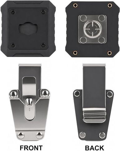 Metal Clip Mount for Axon Taser Body 4 3 2 Camera - Matte Black | Use Holder with Bodycam on Belt or Vest Uniform Webbing, Ratchet Rotation in Kuwait
