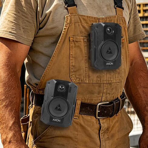 Metal Clip Mount for Axon Taser Body 4 3 2 Camera - Matte Black | Use Holder with Bodycam on Belt or Vest Uniform Webbing, Ratchet Rotation in Kuwait