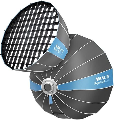 Nanlite SB-RP120 47.24 Inches / 120CM Deep Mouth Quick Release Softbox - Nanlite Patented Rapid Fast Locking Chuck, High Efficiency Soft Light, Adapted to Bowens Bayonet Fixtures | Nanlite Patented Rapid Fast Locking Chuck, High Efficiency Soft Light, Ada in Kuwait