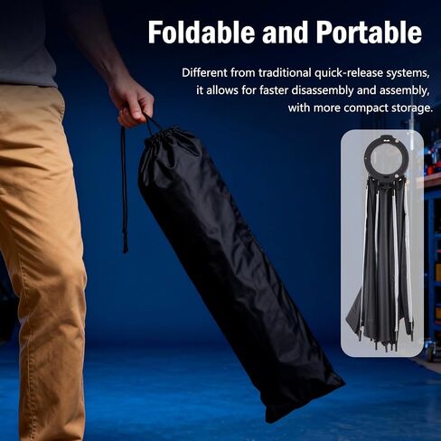 23.6"/60cm Bowens Mount Softbox, Quick Release Octagonal Softbox with Honeycomb Grid, Light Diffusers, Carrying Bag, Professional Soft Box for Studio Photography Lighting Flash in Kuwait