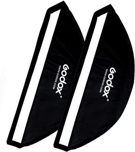 Godox 2-Pack 9x35/22x90cm Strip Softbox with Bowens Mount Speed Ring and Honeycomb Grid for Speedlite, Studio Flash, Monolight – Ideal for Portrait and Product Photography in Saudi Arabia