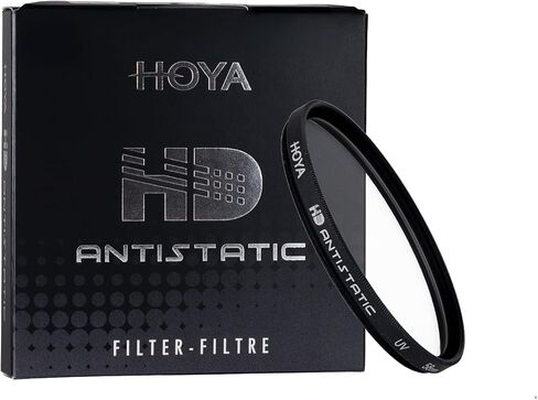 HOYA 58mm HD Antistatic UV Lens Filter, Hardened Glass, Dust Repelling | 4x stronger optical glass, 20-layer multi-coating cuts flare and ghosting, contrast and sharpness, 98.8% light transmission in Saudi Arabia
