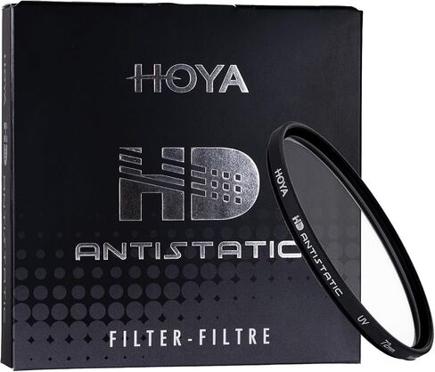HOYA 58mm HD Antistatic UV Lens Filter, Hardened Glass, Dust Repelling | 4x stronger optical glass, 20-layer multi-coating cuts flare and ghosting, contrast and sharpness, 98.8% light transmission in Saudi Arabia