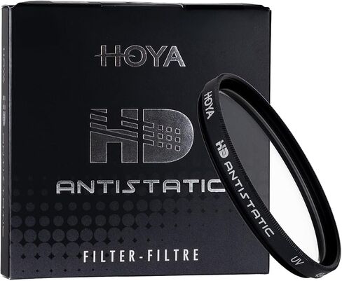 HOYA 58mm HD Antistatic UV Lens Filter, Hardened Glass, Dust Repelling | 4x stronger optical glass, 20-layer multi-coating cuts flare and ghosting, contrast and sharpness, 98.8% light transmission in Saudi Arabia