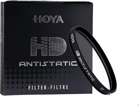 HOYA 58mm HD Antistatic UV Lens Filter, Hardened Glass, Dust Repelling | 4x stronger optical glass, 20-layer multi-coating cuts flare and ghosting, contrast and sharpness, 98.8% light transmission in Saudi Arabia