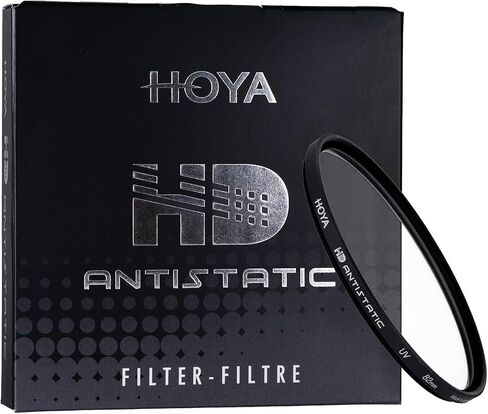HOYA 58mm HD Antistatic UV Lens Filter, Hardened Glass, Dust Repelling | 4x stronger optical glass, 20-layer multi-coating cuts flare and ghosting, contrast and sharpness, 98.8% light transmission in Saudi Arabia