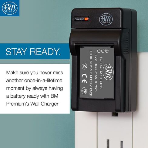 BM Premium LB-015 Battery and Charger for Kodak PIXPRO WPZ2 Digital Camera in Kuwait