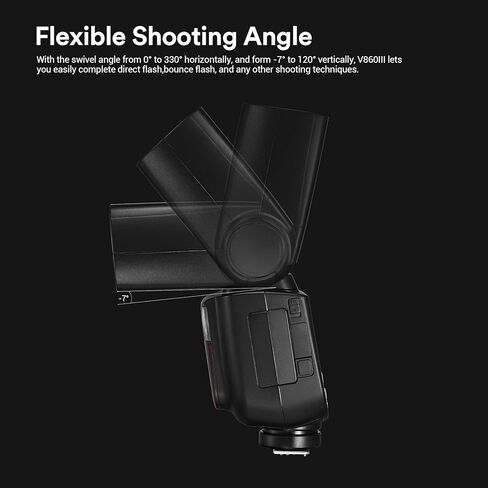 Godox V860III-S Flash for Sony, 2,4G TTL External HSS Flash 1/8000s, 480 Full Power Flashes, 10 Levels LED Modeling Lamp, Compatible for Sony Camera(Godox V860II-S Enhanced Version) in Kuwait