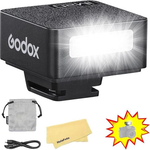 GODOX Flash Godox iM20 Mini Flash Camera Flash with for Canon/Sony ZV1/ZV-E10/Ricoh GR3/GR3X/Nikon/Fuji/Panasonic/Olympus/Pentax Etc Camera,3s Recycle Time,440 Full-Power Flashes in Kuwait