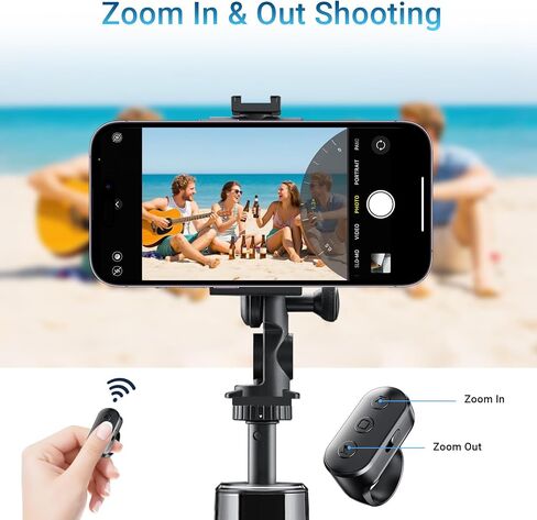 Wireless Ring Remote for iPhone Android Camera with Zoom. Phone Front/Rear Camera Flip Shutter, Must Have Selfie Accessories for Content Creator Tiktok YouTube Photo Video Recording in Kuwait