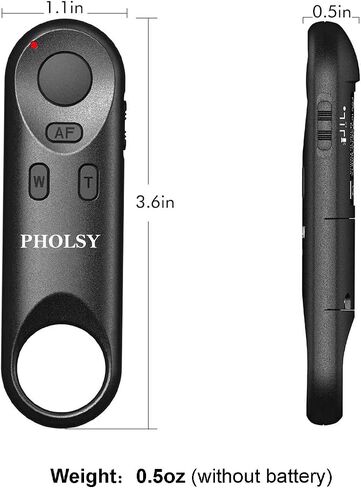 Camera Remote Control for Canon Replaces Canon BR-E1 PHOLSY Remote Shutter | For Canon EOS RP EOS R R5 R6 M50 M50 II 6D Mark II 77D 850D 800D 200D 250D EOS Rebel SL2 Rebel T7i T8i 90D EOS M6 Mark II etc in Kuwait
