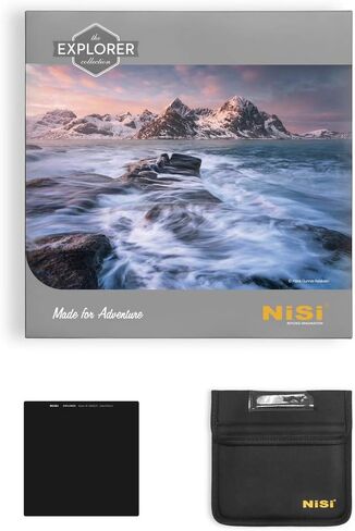NiSi Explorer Collection 150x150mm IR ND8 | Hardened Glass, 3-Stop ND Filter, Infrared Color Protection, Landscape Photography in Kuwait