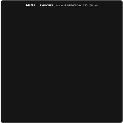 NiSi Explorer Collection 150x150mm IR ND1000 | Hardened B270 Glass, 10-Stop ND Filter with Infrared Color Protection in Kuwait