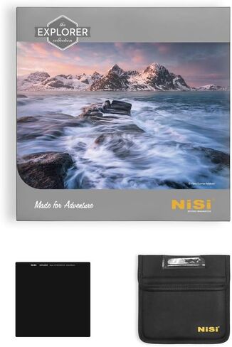 NiSi Explorer Collection 150x150mm IR ND1000 | Hardened B270 Glass, 10-Stop ND Filter with Infrared Color Protection in Kuwait
