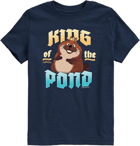 Hoppers - King of the Pond - Toddler Boys Short Sleeve Graphic T-Shirt in Kuwait