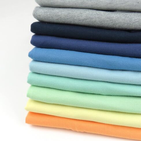 HonestBaby Baby-Boys 10 Pack Long Sleeve T Shirts 100% Organic Cotton for Toddler, Boys, Girls in Kuwait