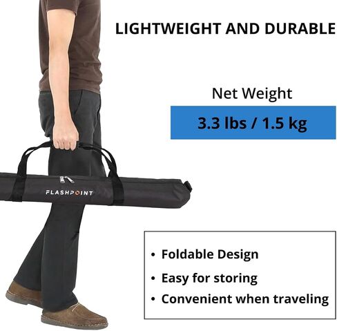 Flashpoint Pro Heavy-Duty Air-Cushioned Light Stand (Blue, 7.2') in Kuwait