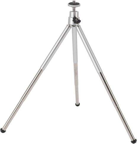 Adjustable Light Stand for Outdoor Fans, Aluminum Alloy, 15-30cm Height Range, 6mm Thread, Portable Tripod for Camping in Kuwait