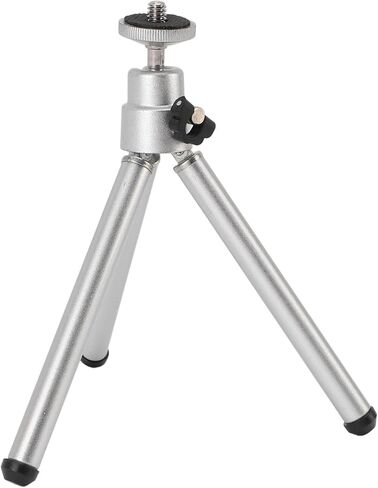 Adjustable Light Stand for Outdoor Fans, Aluminum Alloy, 15-30cm Height Range, 6mm Thread, Portable Tripod for Camping in Kuwait