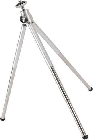 Adjustable Light Stand for Outdoor Fans, Aluminum Alloy, 15-30cm Height Range, 6mm Thread, Portable Tripod for Camping in Kuwait