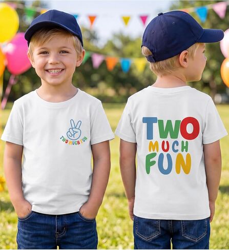 Boy Birthday Gift Shirt Toddler Cotton Short Sleeve Kids Birthday Party Outfit Top for 2-12 Year Old in Kuwait