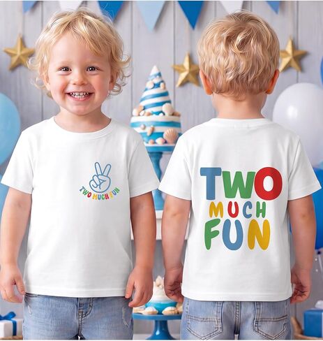 Boy Birthday Gift Shirt Toddler Cotton Short Sleeve Kids Birthday Party Outfit Top for 2-12 Year Old in Kuwait