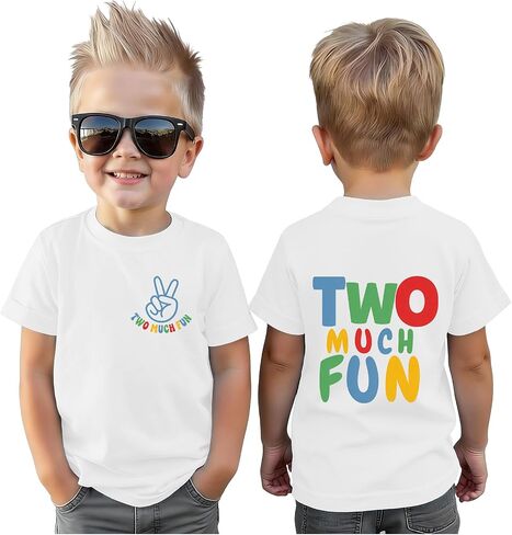 Boy Birthday Gift Shirt Toddler Cotton Short Sleeve Kids Birthday Party Outfit Top for 2-12 Year Old in Kuwait