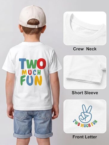 Boy Birthday Gift Shirt Toddler Cotton Short Sleeve Kids Birthday Party Outfit Top for 2-12 Year Old in Kuwait