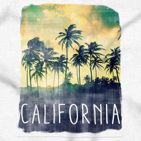 Brisco Brands California Watercolor Palm Trees Toddler Baby Graphic T Shirt in Kuwait