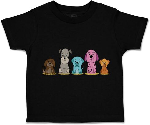 Toddler T-Shirt Dogs Puppy Family Dog Lover Pet Cotton Cute Boy & Girl Clothes in Kuwait