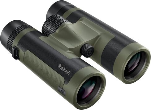 Bushnell R5 10x42 Binoculars - Waterproof, Dielectric Multi-Coated Optics with EXO Barrier Lens Protection for Long Range Viewing and Hunting, Includes Vault Lite Bino Chest Harness & Neck Strap in Kuwait