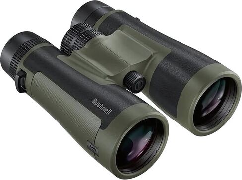 Bushnell R5 10x42 Binoculars - Waterproof, Dielectric Multi-Coated Optics with EXO Barrier Lens Protection for Long Range Viewing and Hunting, Includes Vault Lite Bino Chest Harness & Neck Strap in Kuwait