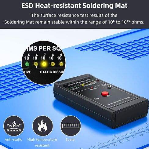 Andonstar AD208S-FA 4K HDMI Digital Microscope for Soldering 10.1" Screen | Articulating Boom Arm, 4K HDMI, 3840P UHD Video Audio Record, Electronic Microscope with Anti-Static Mat, 64GB Card in Kuwait