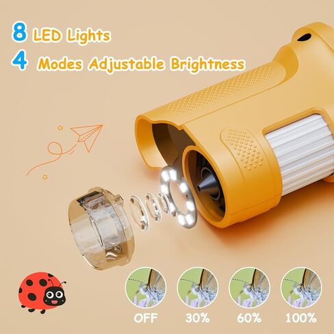 1000X Handheld Microscope for Kids 2.0" IPS Eye Protection Screen, Pocket Microscope with Long Battery Life, Rechargeable Microscopes for Edu Gift STEM Toys for Children in Kuwait