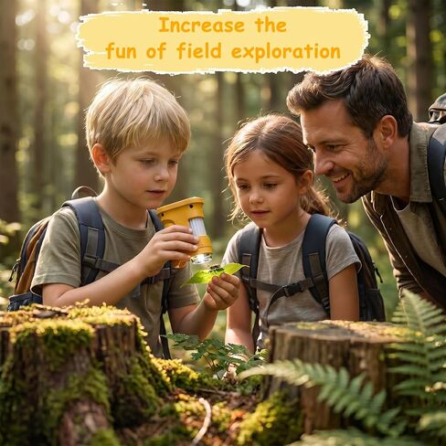1000X Handheld Microscope for Kids 2.0" IPS Eye Protection Screen, Pocket Microscope with Long Battery Life, Rechargeable Microscopes for Edu Gift STEM Toys for Children in Kuwait