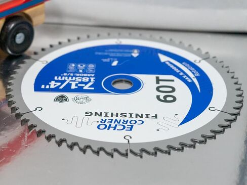 7-1/4 Inch Circular Saw Blade, Thin Kerf ATB 60T, 5/8" Arbor | Fast Fine-finish framing and crosscut wood, plywood, MDF, plastic, veneer, lumber, laminate, etc... in Kuwait