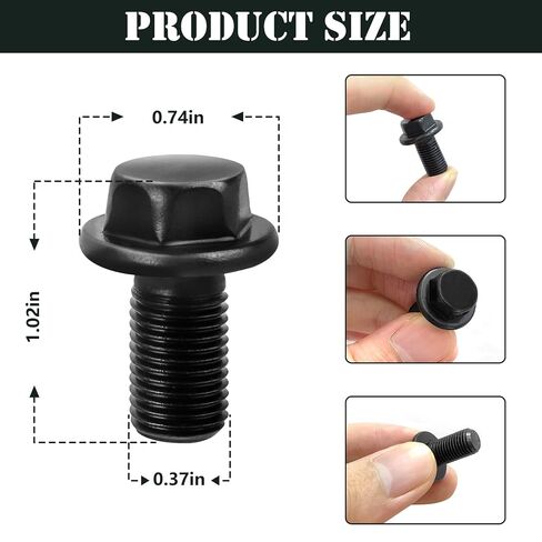 2610000050 Blade Nut Bolt, Circular Saw Replacement for Skil Blade Bolt HD77, HD77-72, HD77M, SHD77, Bosch 1677M, 1677MDT, 1677C-100 Reverse Threaded -Black in Kuwait